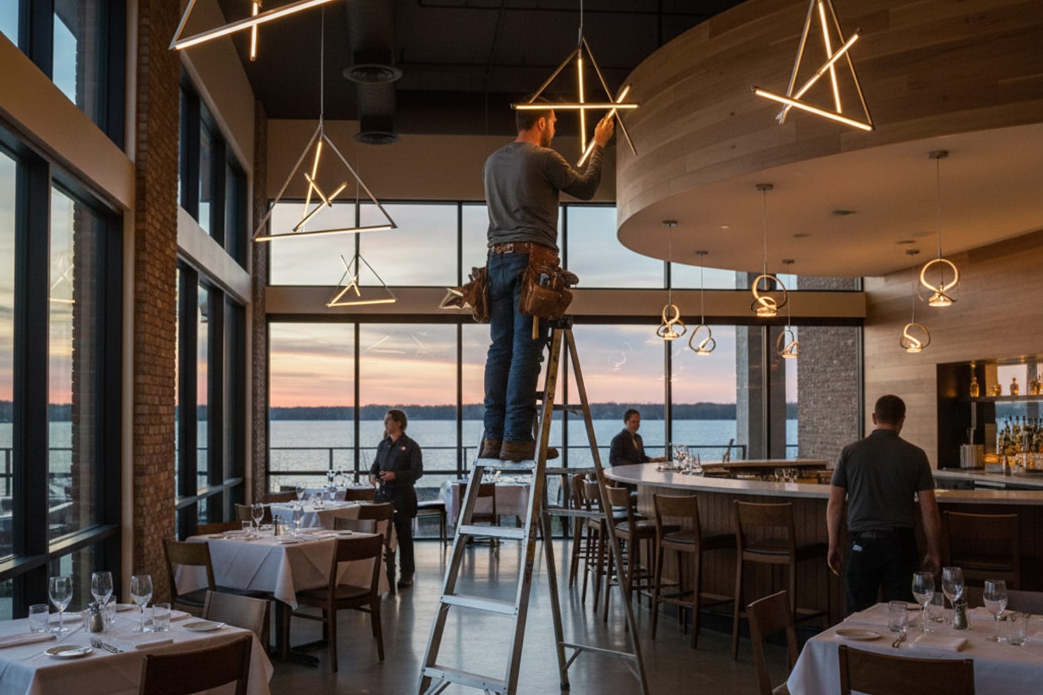 commercial lighting installation Grove OK